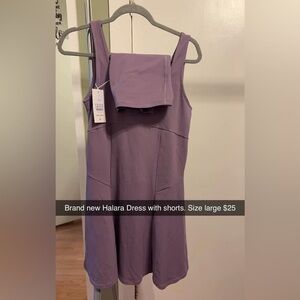 HALARA Women's Lavender Mini Dress